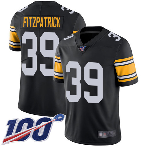 Youth Pittsburgh Steelers Football #39 Limited Black Minkah Fitzpatrick Alternate 100th Season Vapor Untouchable Nike NFL Jersey->women nfl jersey->Women Jersey